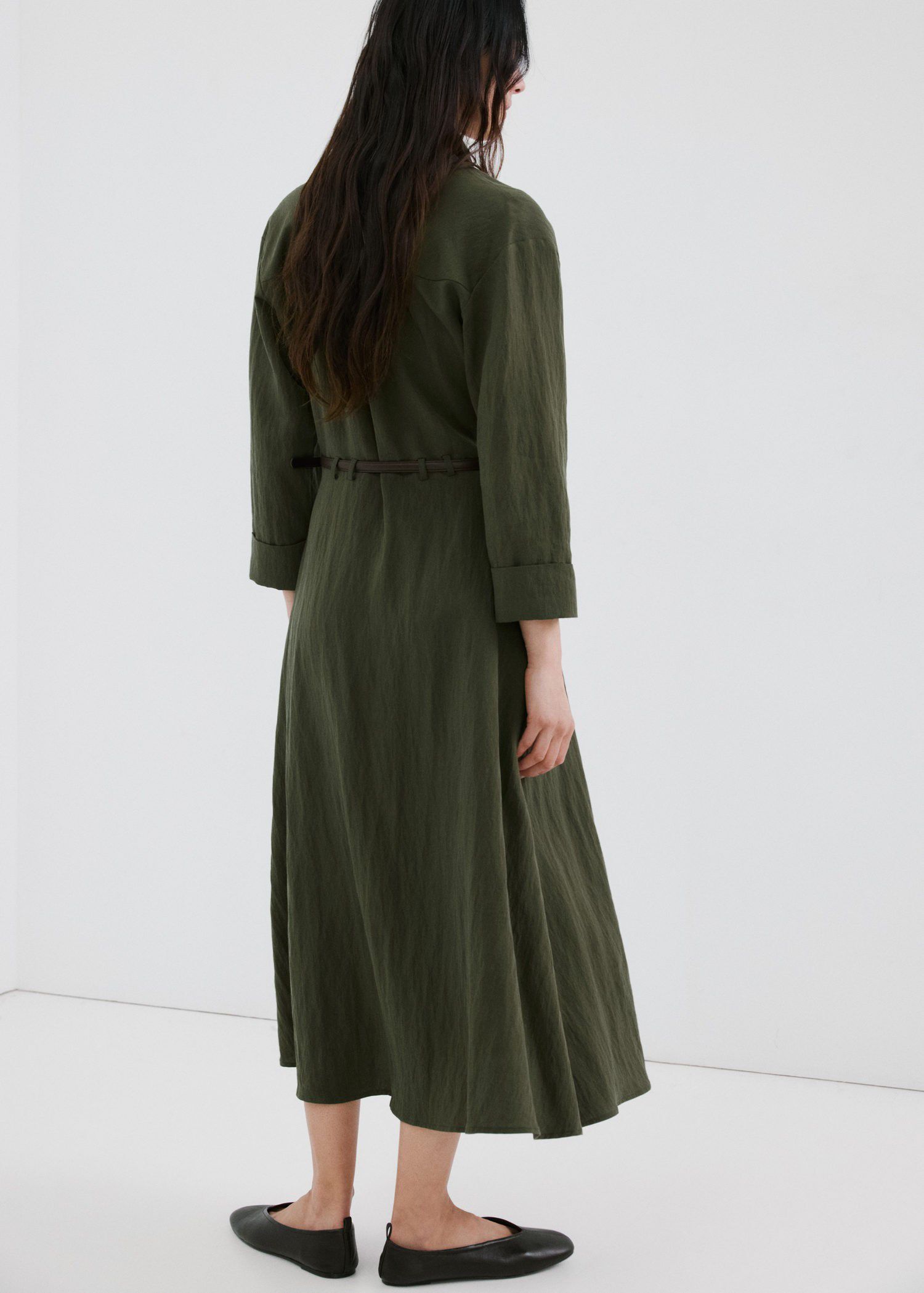 Lyocell shirt dress