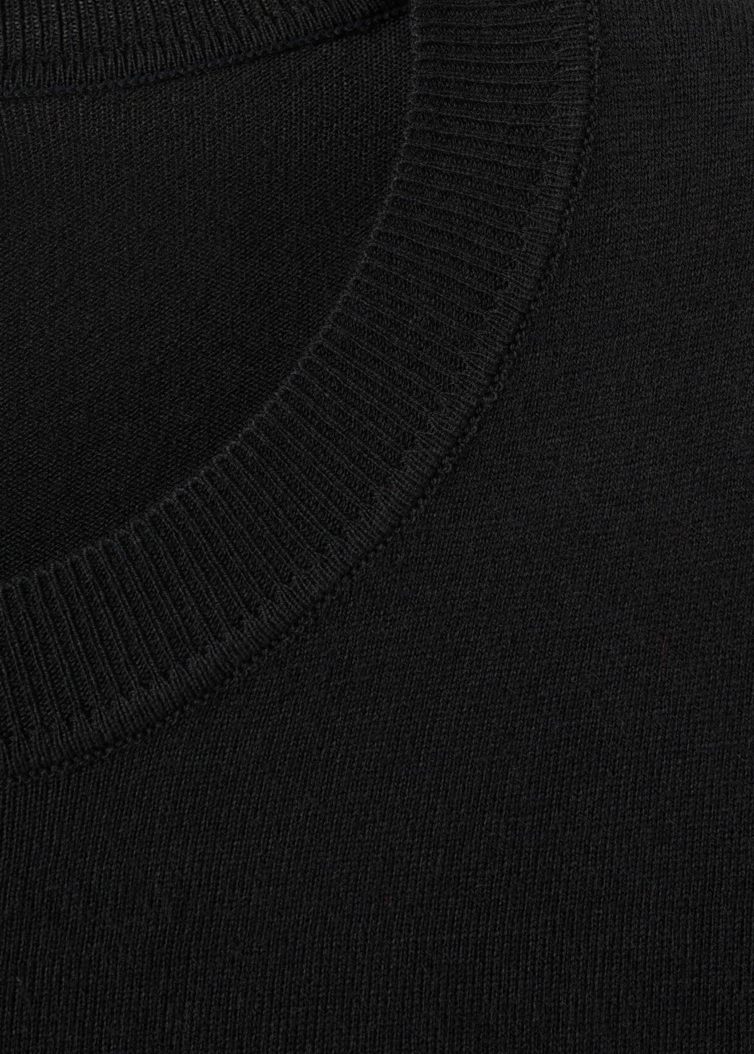 Fine-knit crew-neck sweater