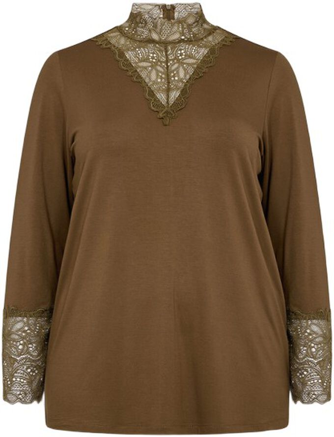 Curvy WA-STELLA 8 Bluse Mørk sand