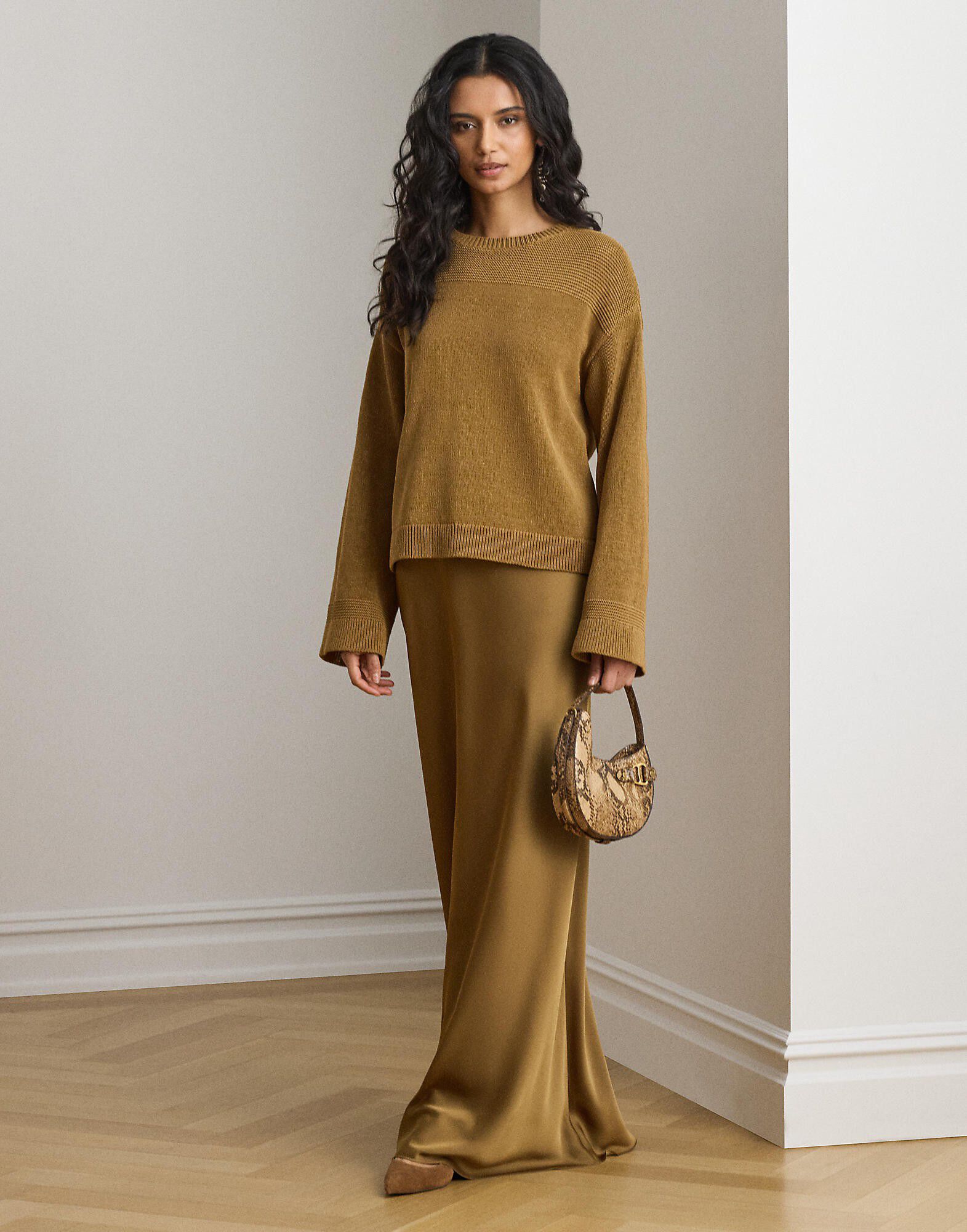 Cotton-Blend Crewneck Sweater