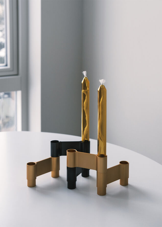 LINK, CANDLE HOLDER, BLACK ANODIZED, 11060B