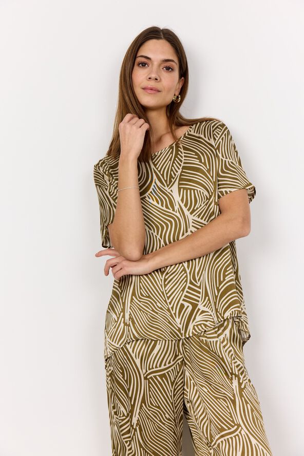 SC-SIGNORA 1 Bluse Oliven