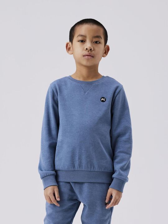 NKMVIMO LS SWEAT BRU NOOS