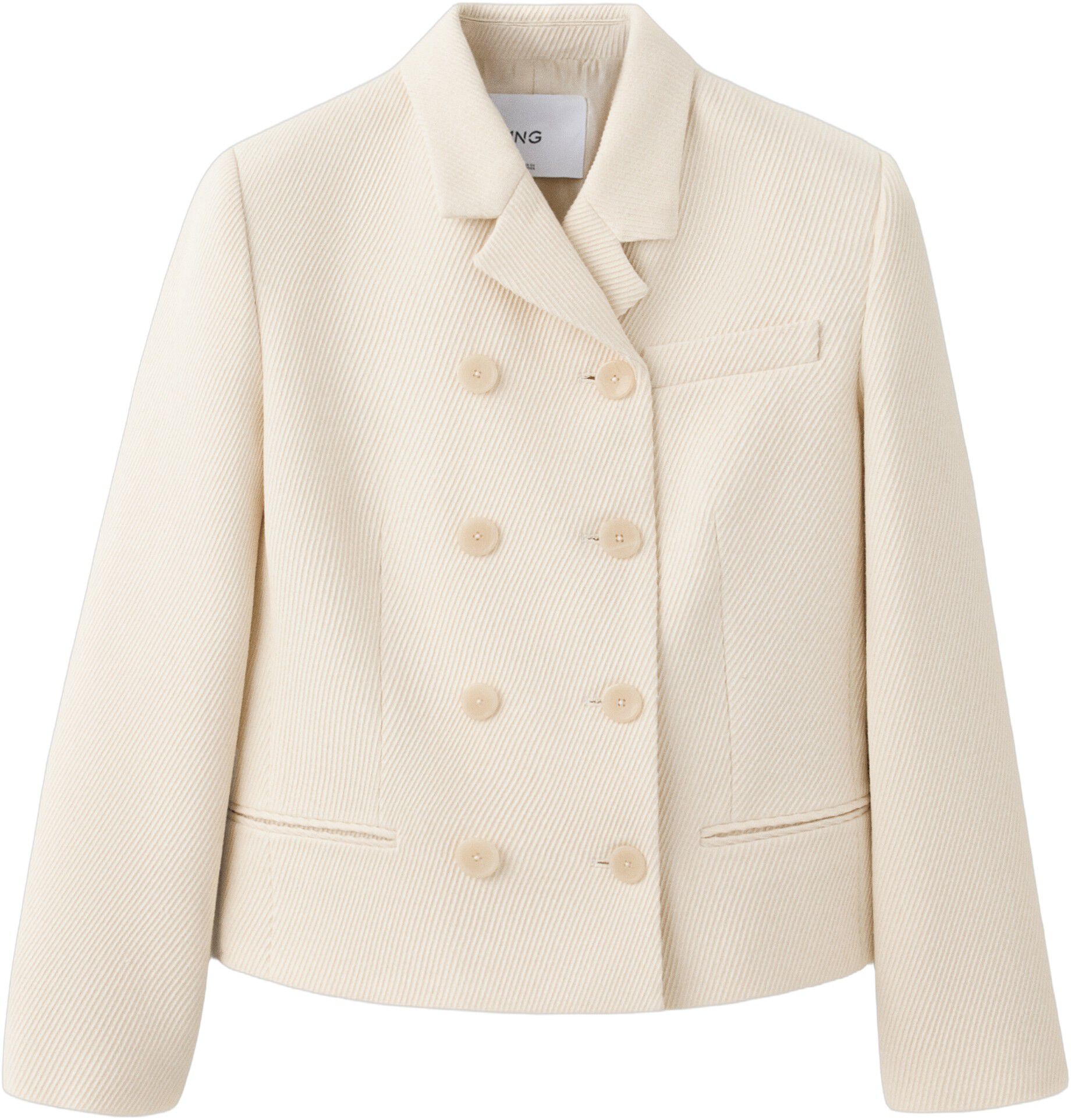 Short double-breasted jacket