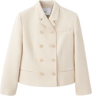 Short double-breasted jacket