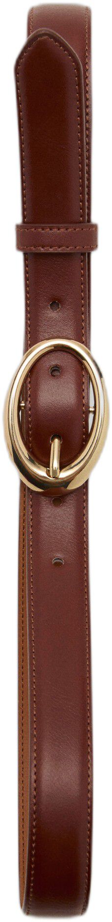 Oval buckle belt