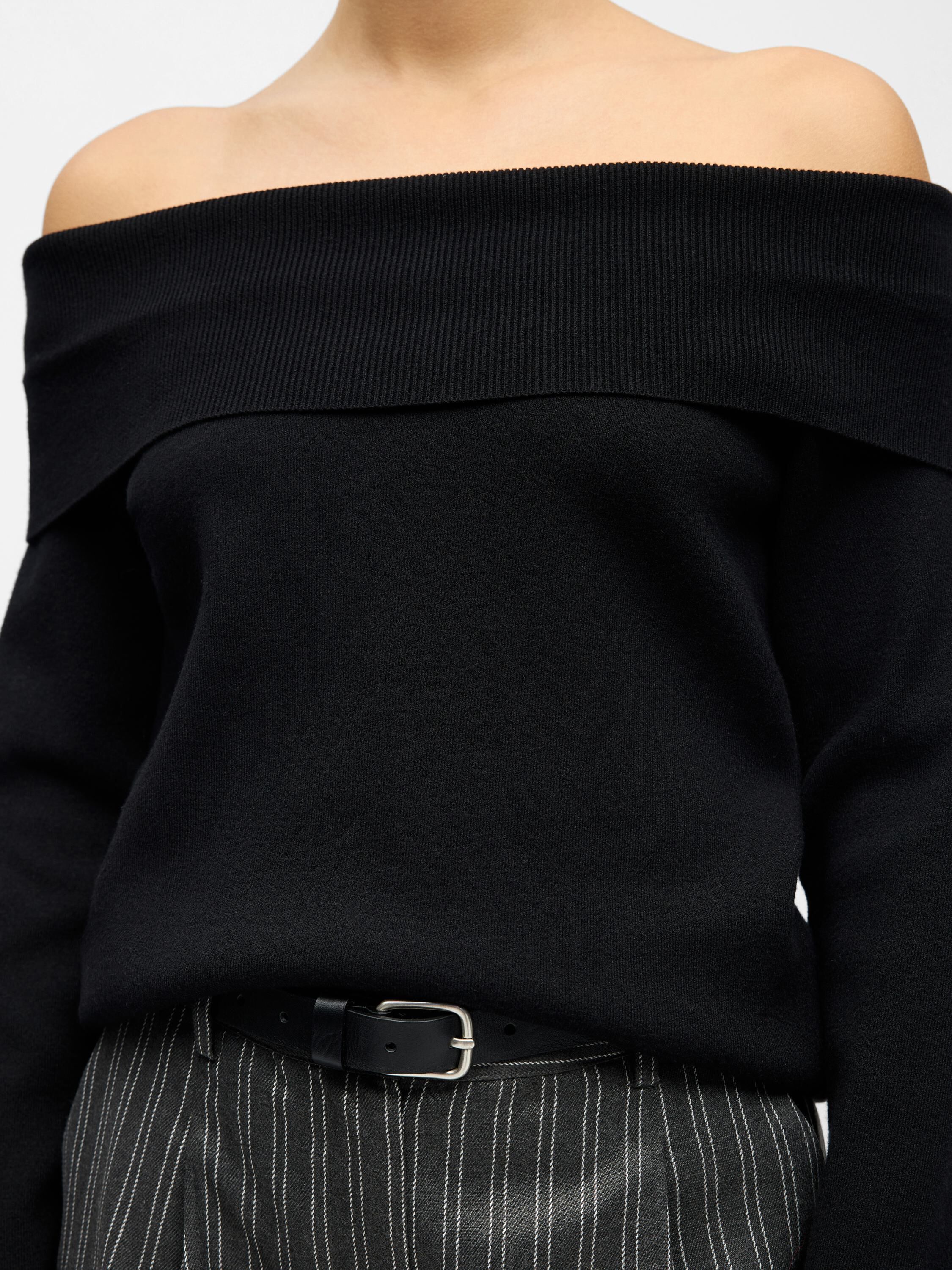 OBJREYNARD L/S RE OFF SHOULDER KNIT