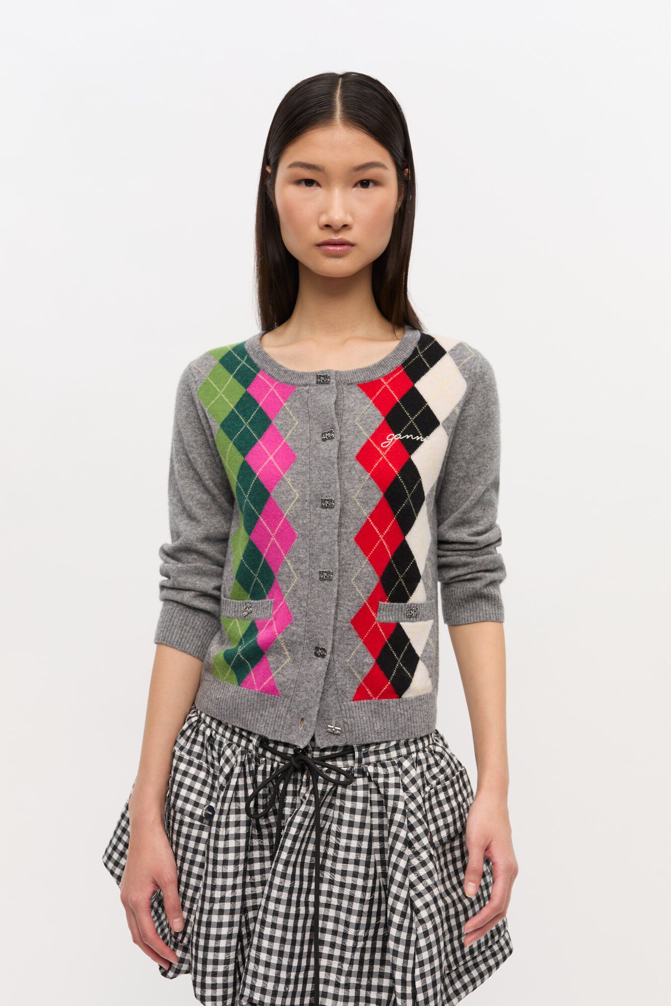 Cashmere Wool Mix Cardigan