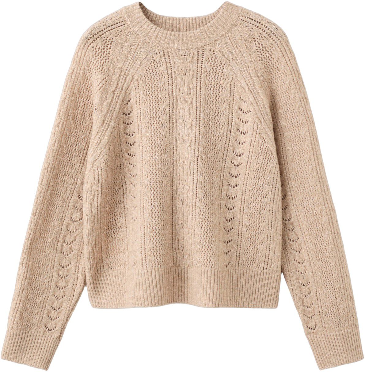 Openwork knit sweater