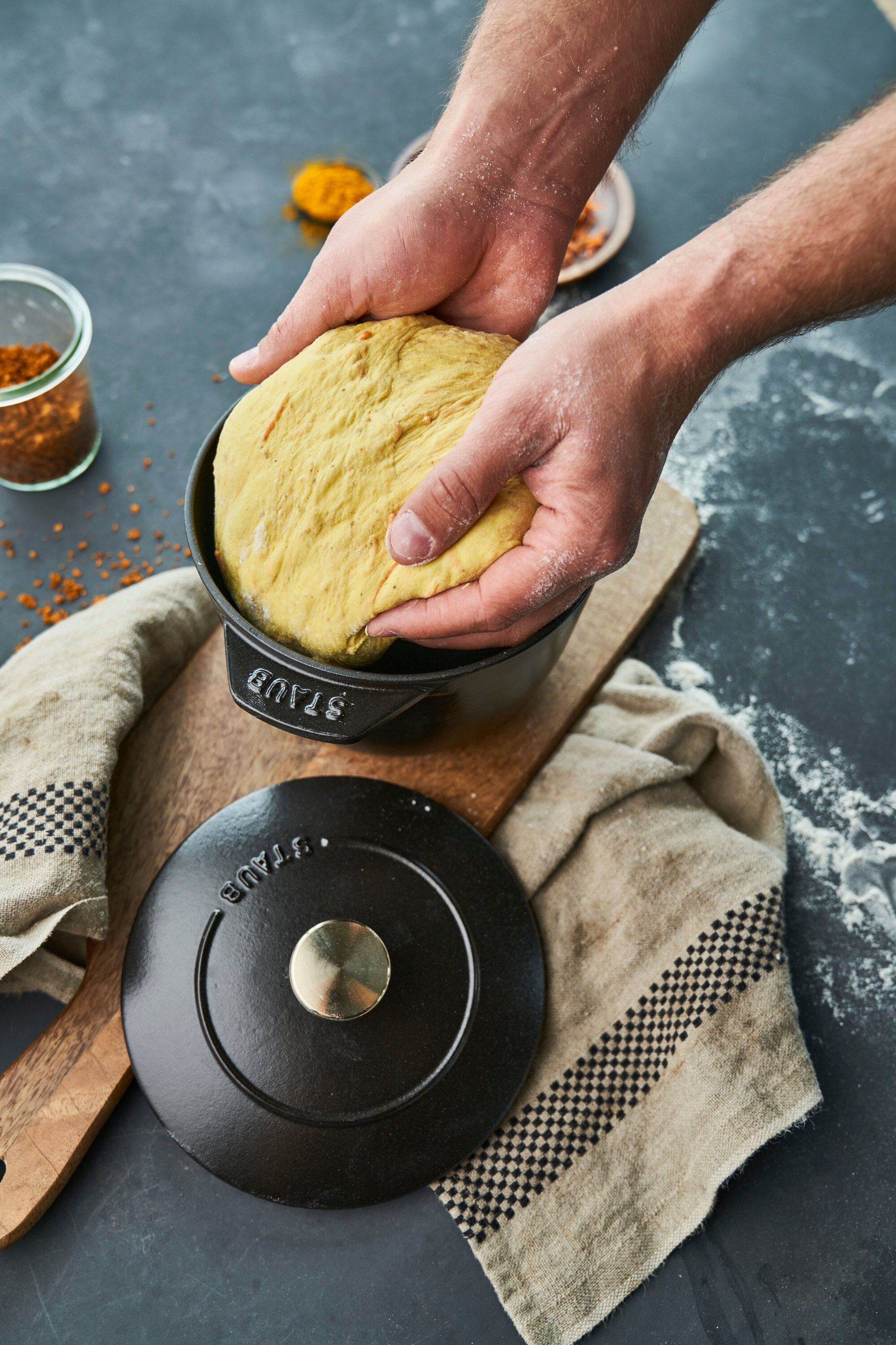 La Cocotte Ris Cocotte 16 cm / 1,75 l, Rund, Sort, St&oslash;bejern