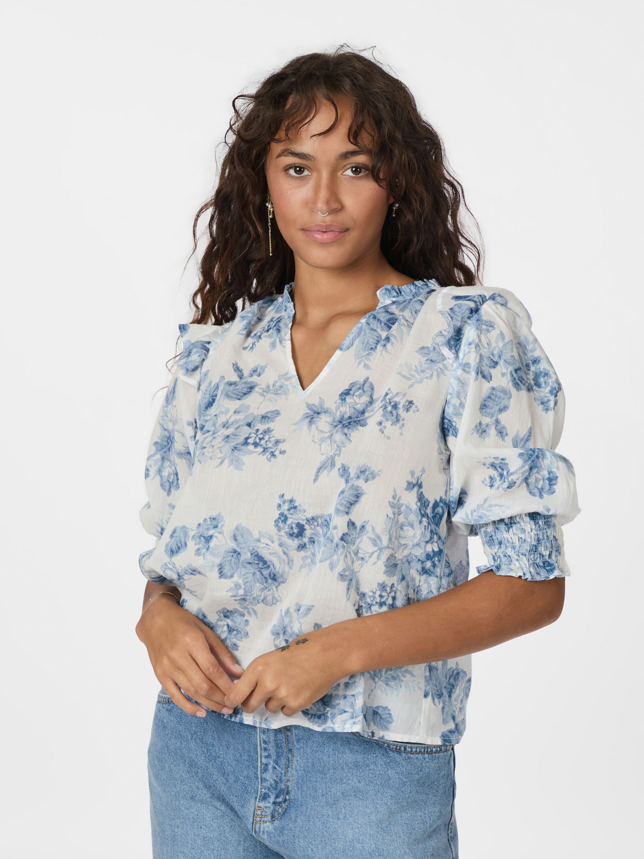 Davina Flower Flow Blouse