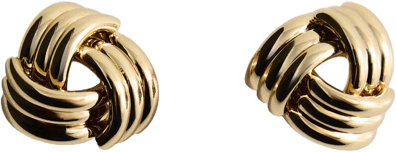 Intertwined knot earrings