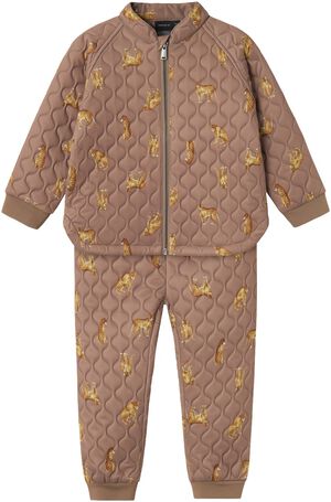NMMMOON QUILTED SET AOP FO