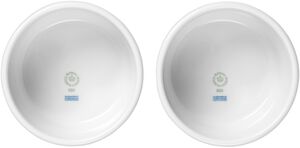 Hvid Riflet Souffléskåle, 9 cm/20 cl, 2 stk