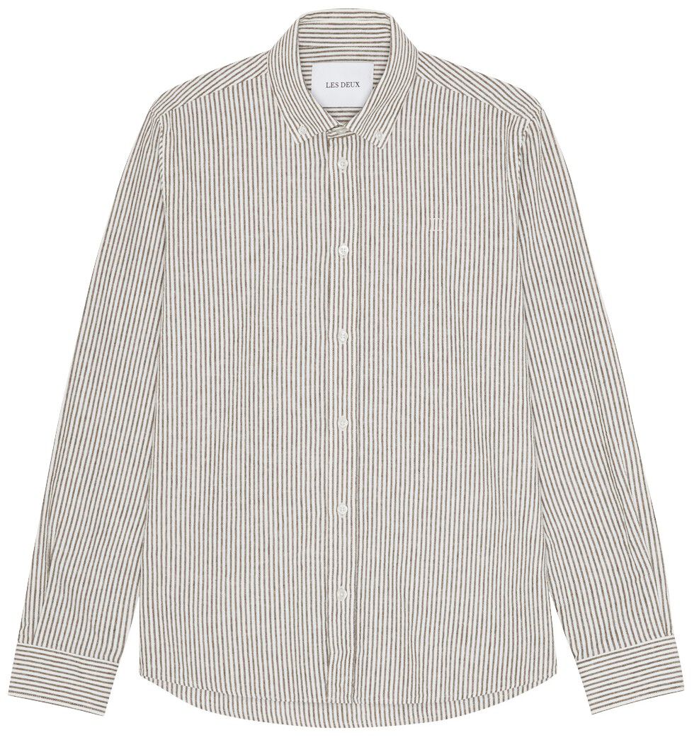 Konrad Stripe Cotton Linen Shirt