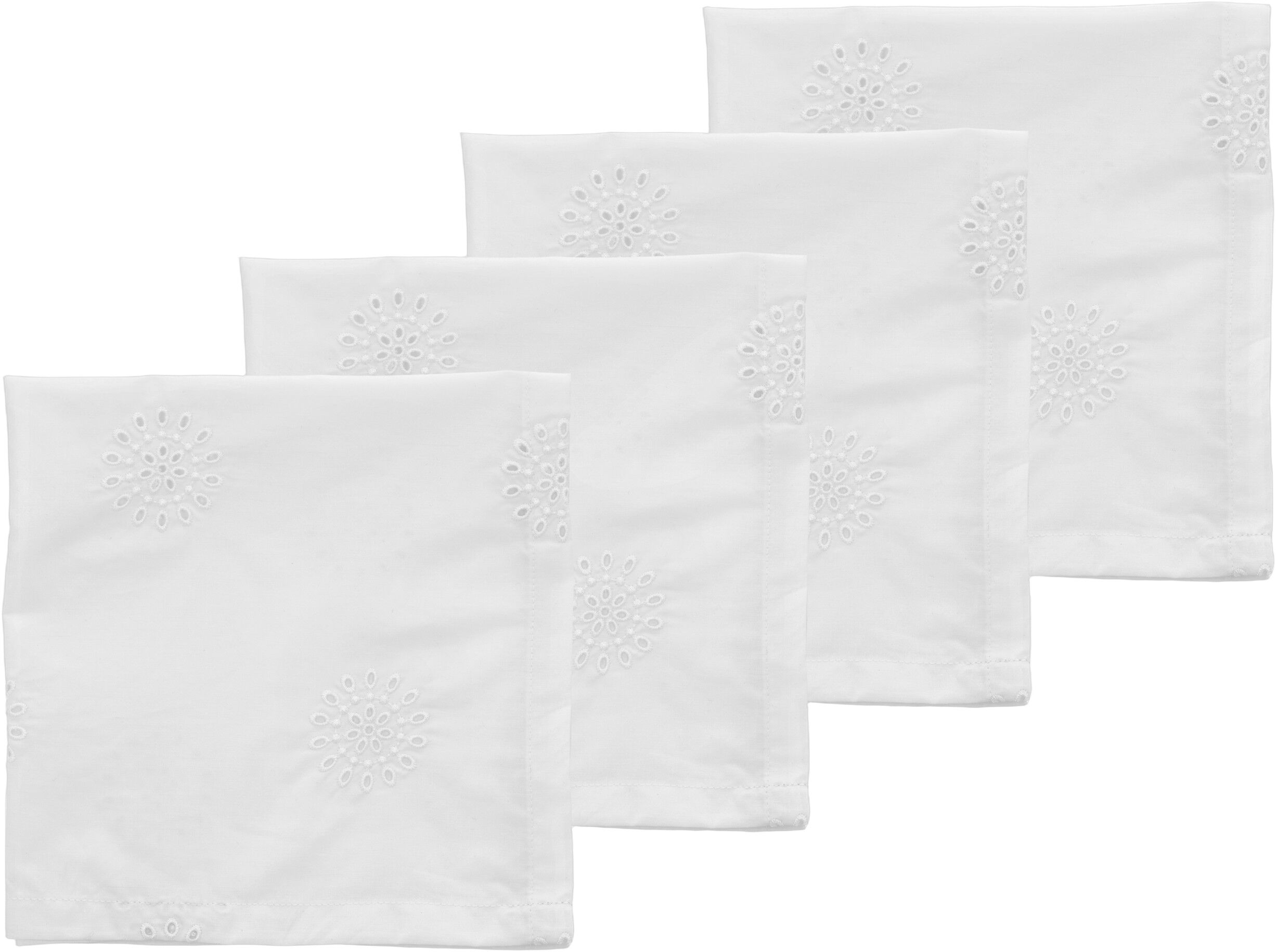 Stofservietter Daydream 4 stk. White