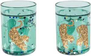 2 PACK GLITTER CUPS