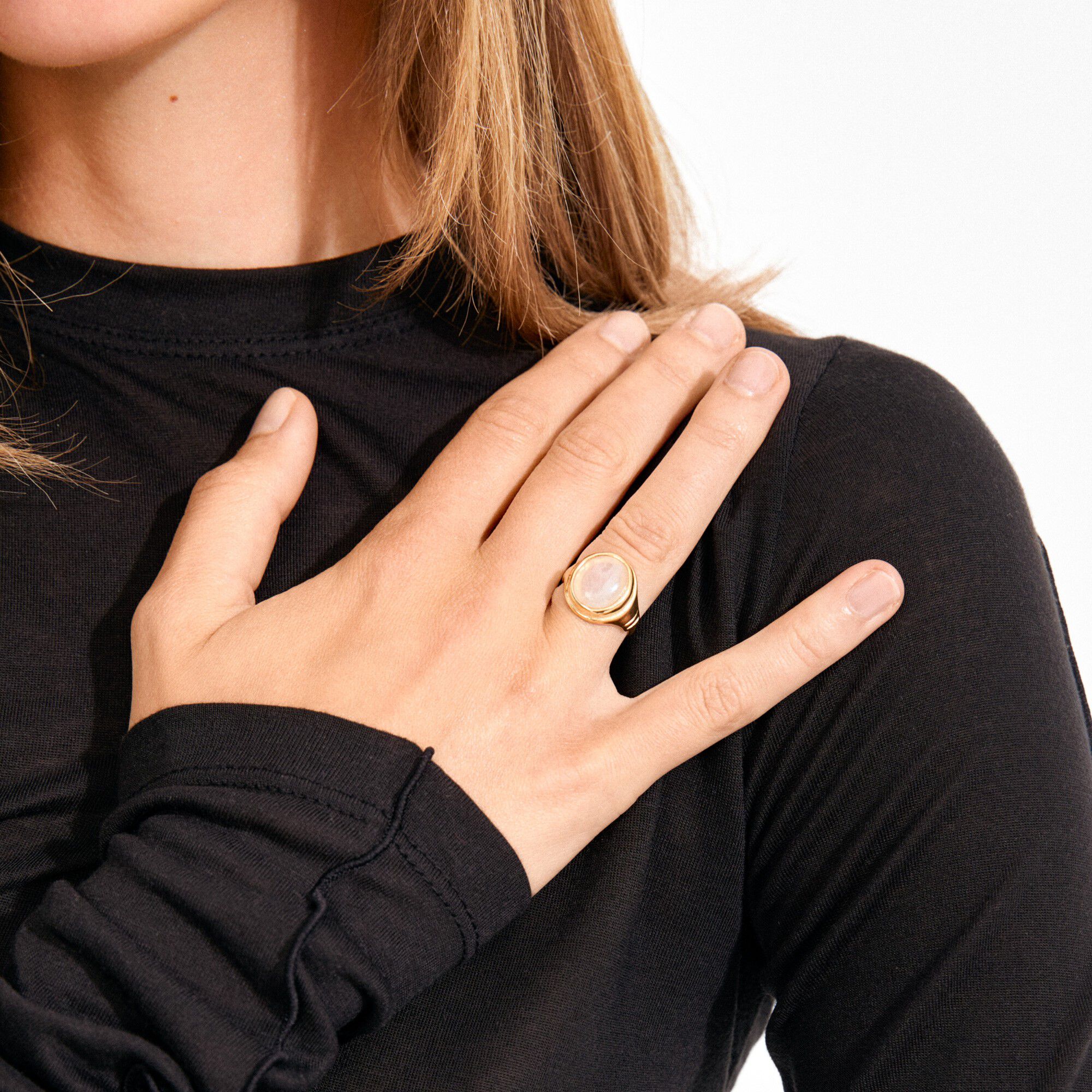 LYNDON ring guldbelagt