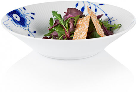 Bl&aring; Mega Riflet 24 cm. dyb tallerken