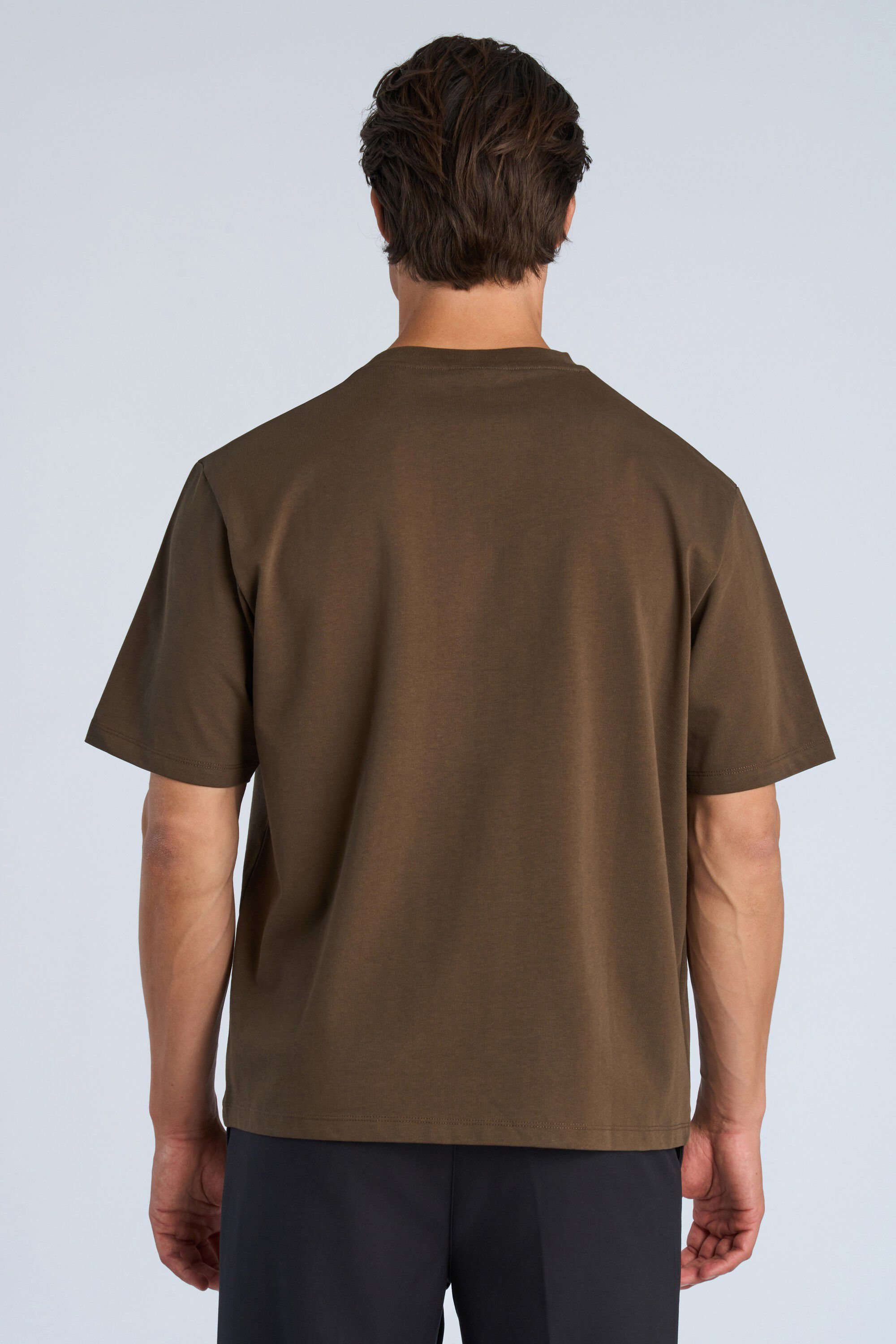 O-neck oversized cropped S/S