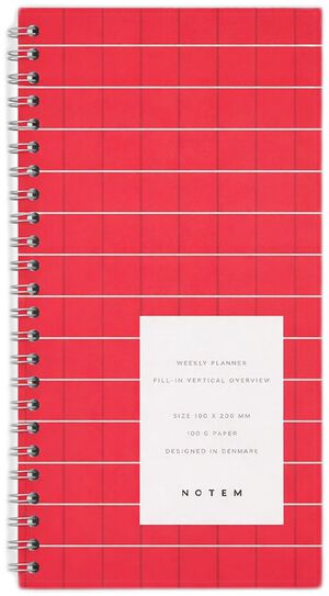 LUCA weekly planner with wirebound