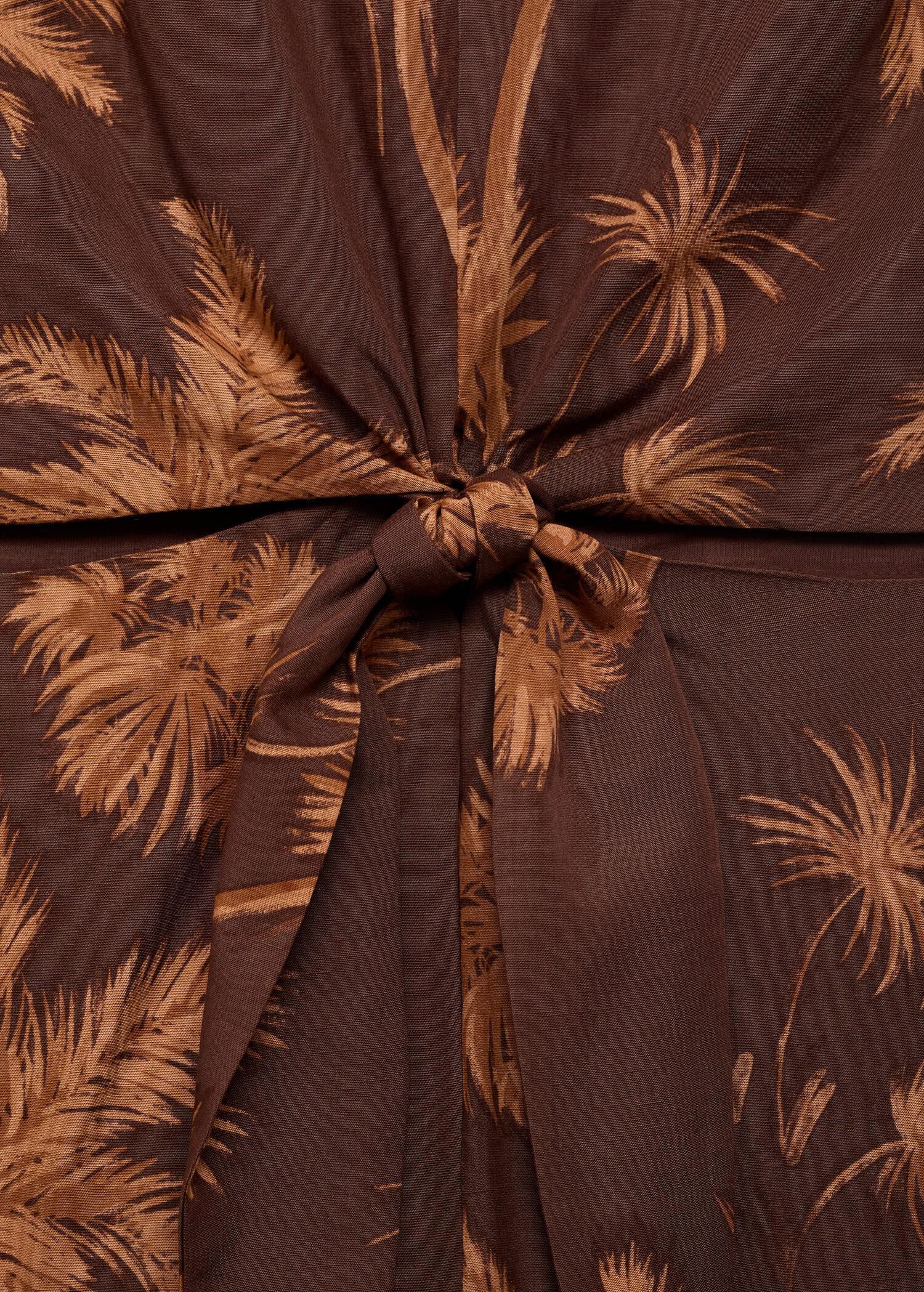 Lyocell jumpsuit cut out knot detai