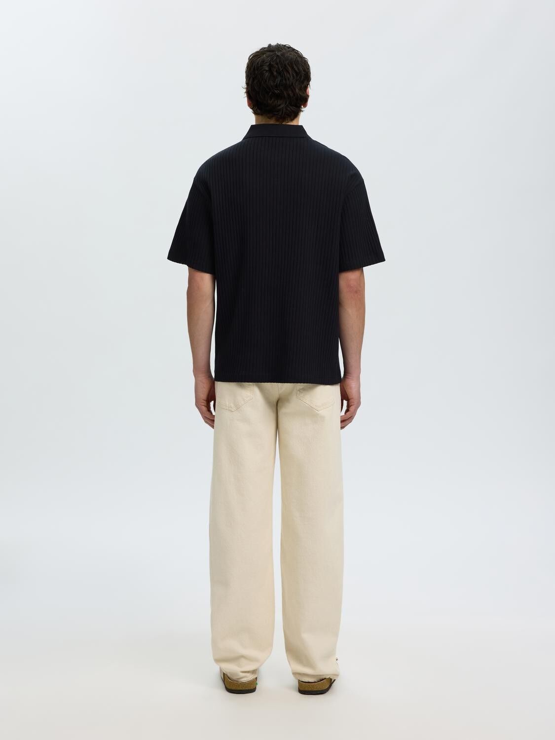 SLMRELAXSIMON RIBBED SS POLO