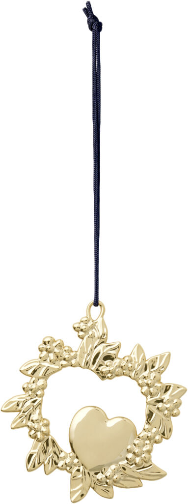 Vildt hjerte H8 forgyldt