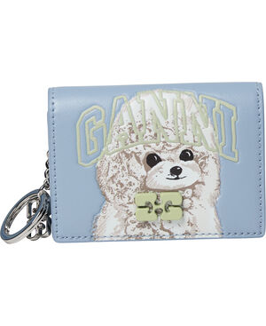 Ganni Bou Card Holder With Flap Ani