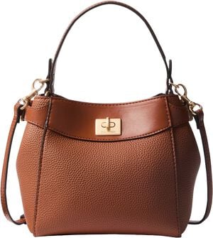 Logo Turn Lock Crossbody Bag