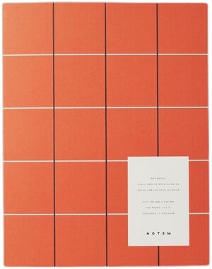 UMA notebook, flat lay binding