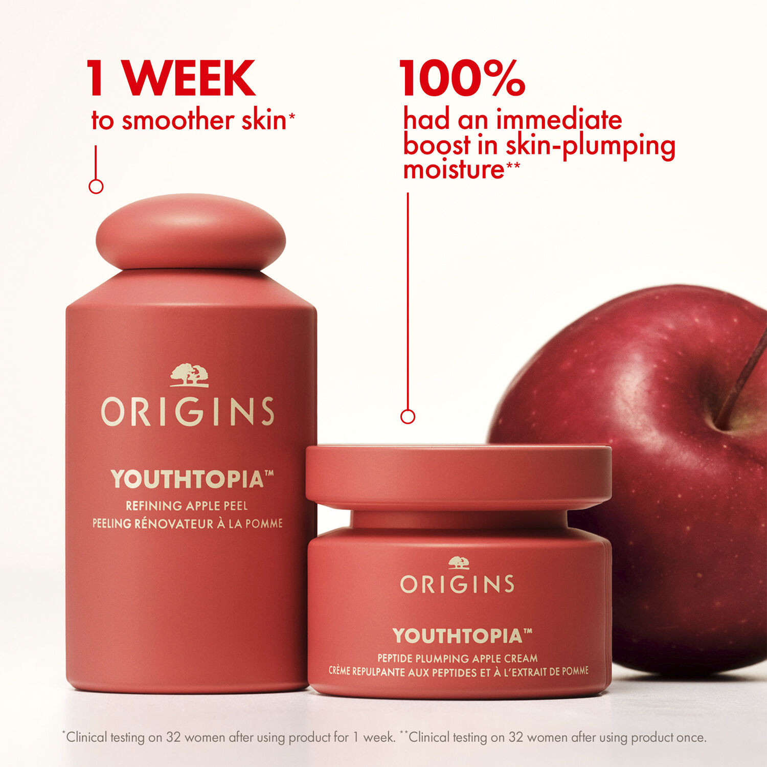 Youthtopia Peptide Plumping Apple Cream Moisturizer