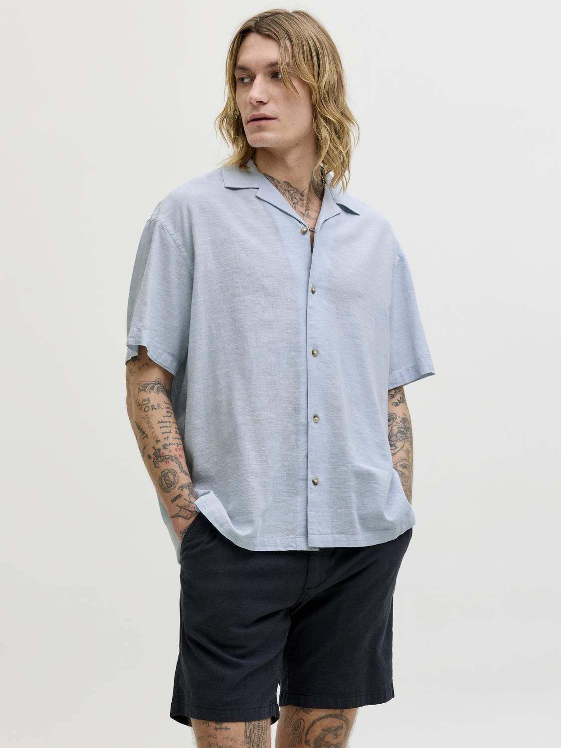 JJESUMMER LINEN BLEND RESORT SHIRT