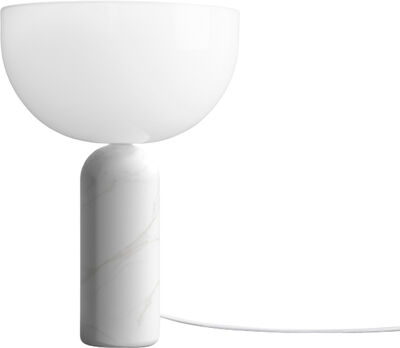 Kizu Table Lamp, White marble, Small