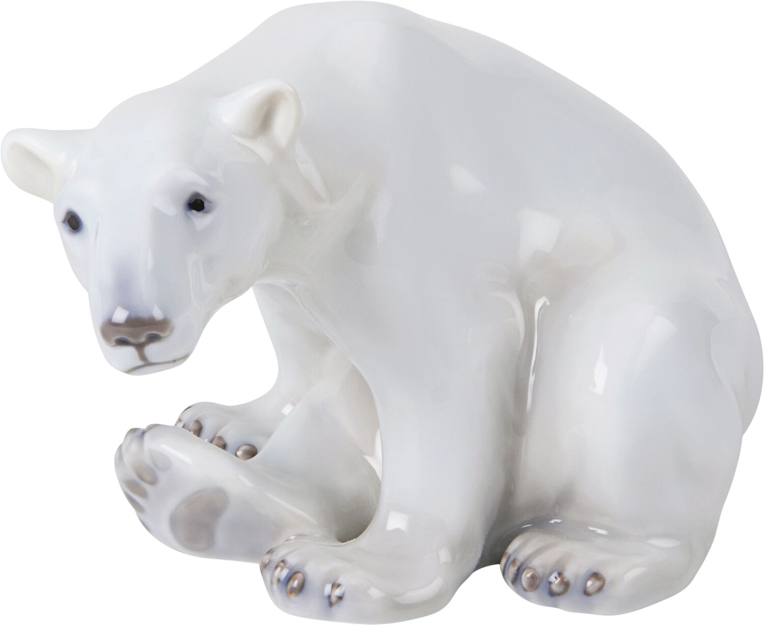 Figurine Isbj&oslash;rn, siddende 12 cm