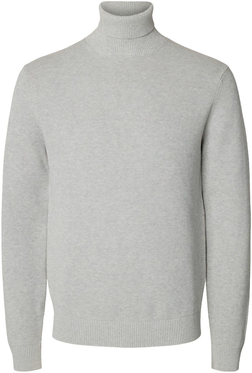 SLHDANE LS KNIT STRUCTURE ROLL NECK