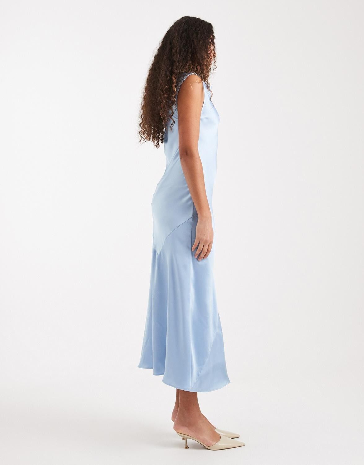 Tscarrie Satin Cowl Neck Maxi Dress Wvn