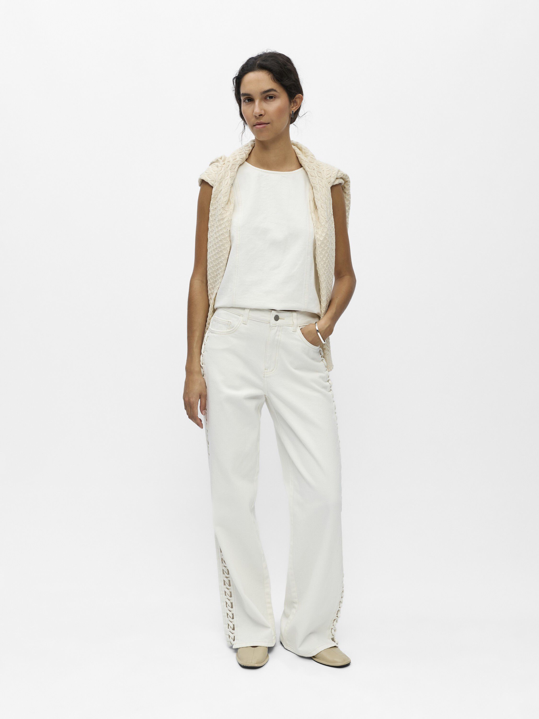 OBJRIO TRICE MW WIDE JEANS 145