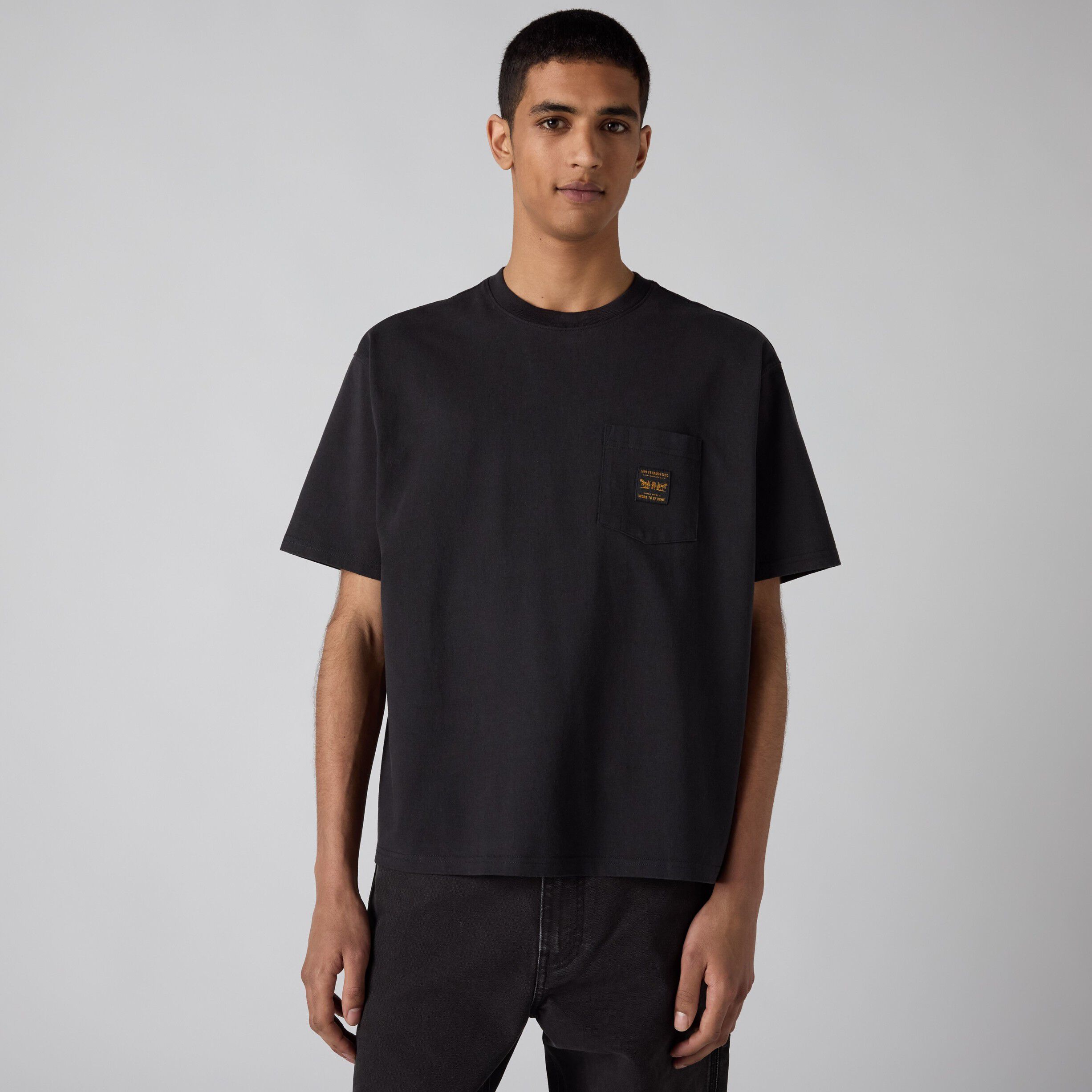 SS WORKWEAR PKT TEE JET BLACK