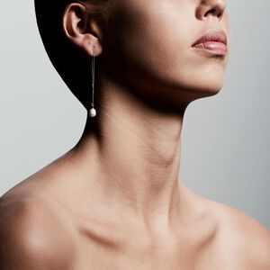 &Oslash;reringe : Chloe : Guldbelagt : Hvi