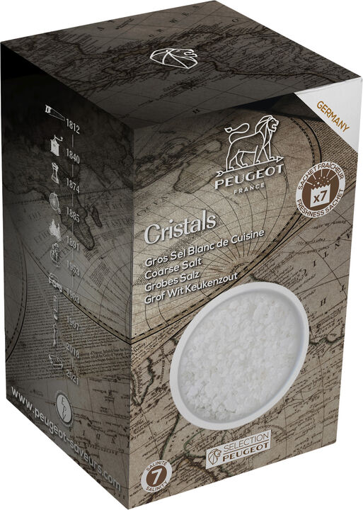 Groft hvidt kværnsalt 350 gram - 7 breve á 50 gram