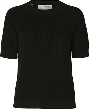 SLFELINNA NEW SS KNIT TOP NOOS