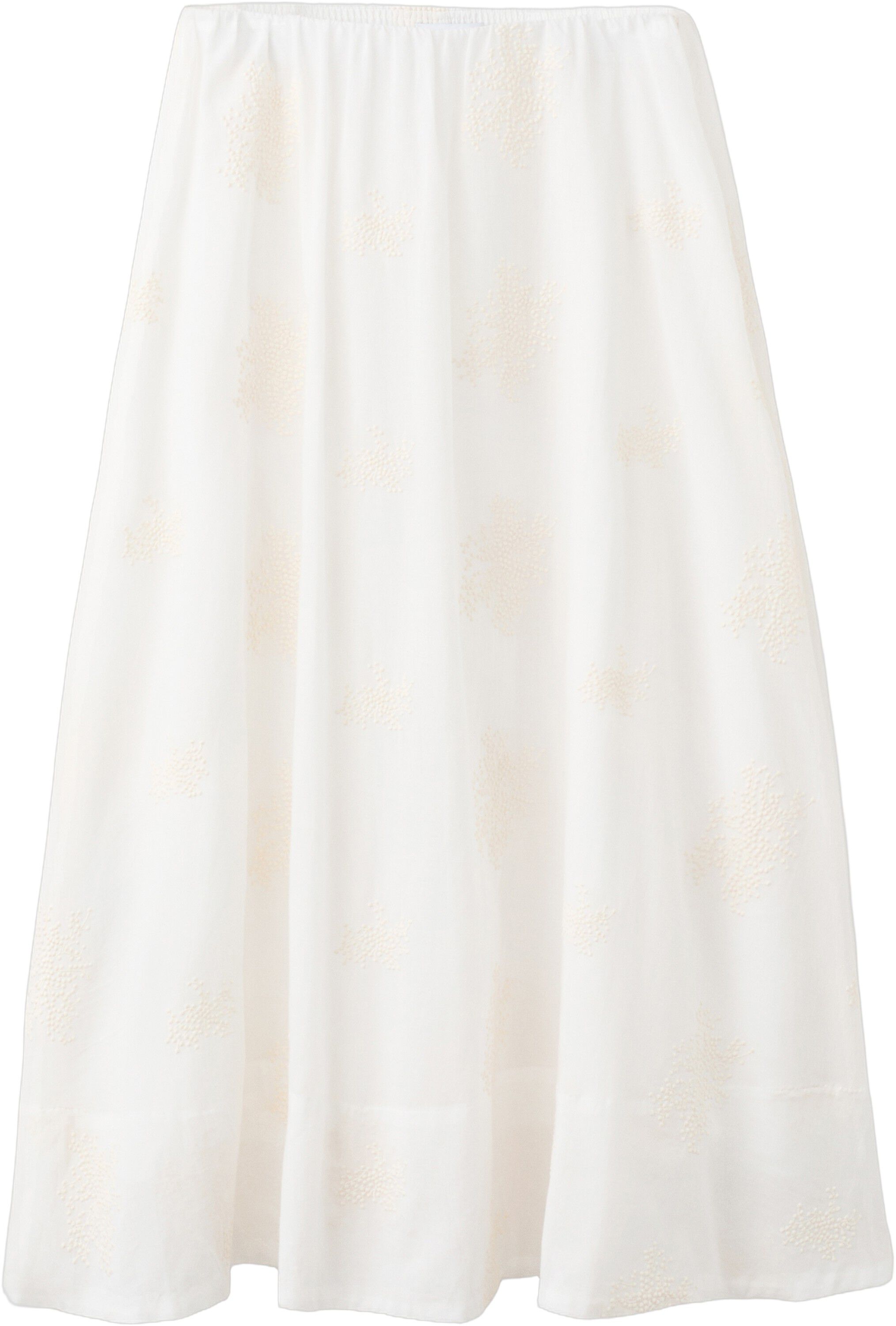 Cotton skirt with embroidery detail