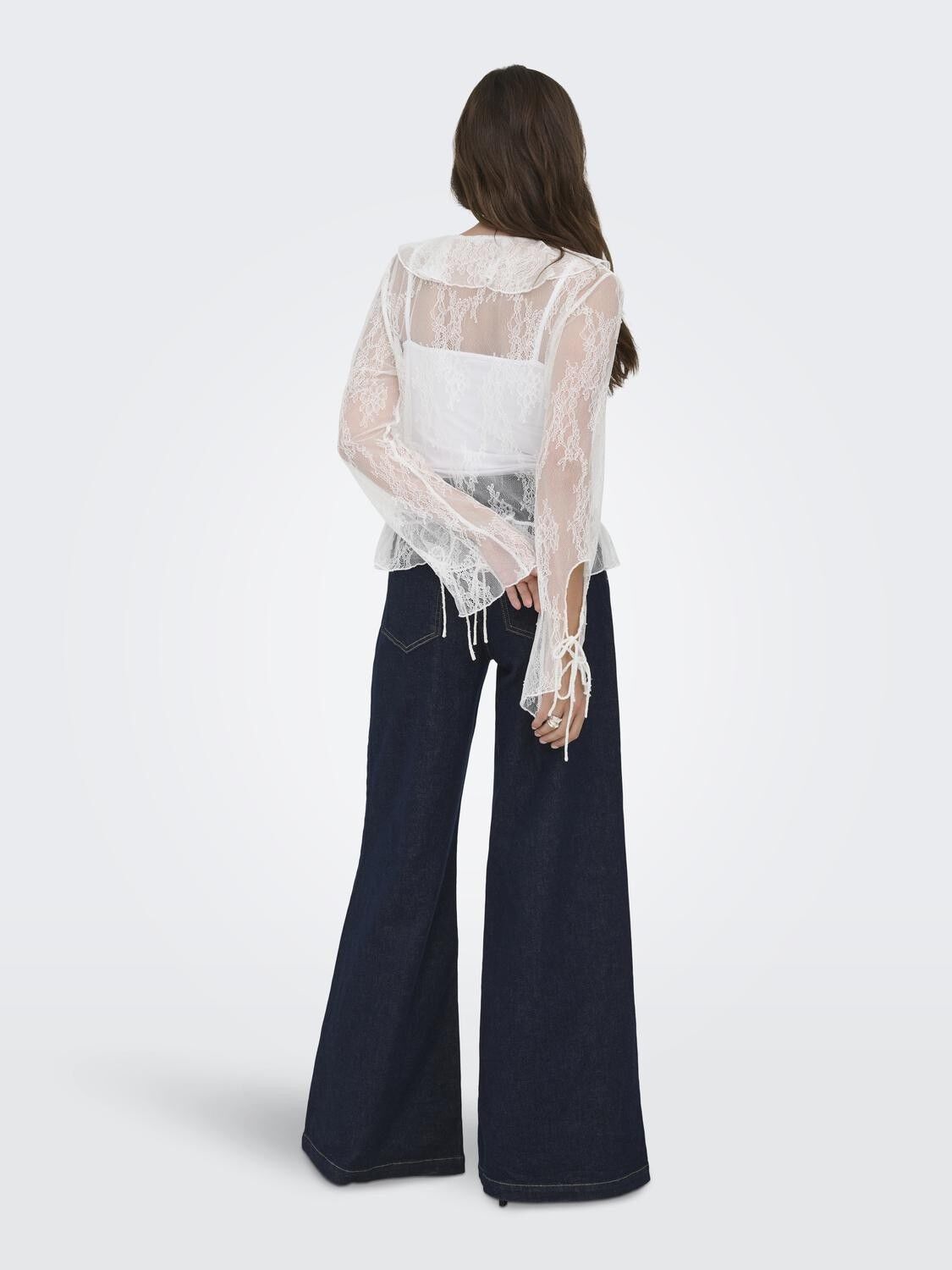 ONLCALIBEA L/S RUFFLE TOP WVN EX