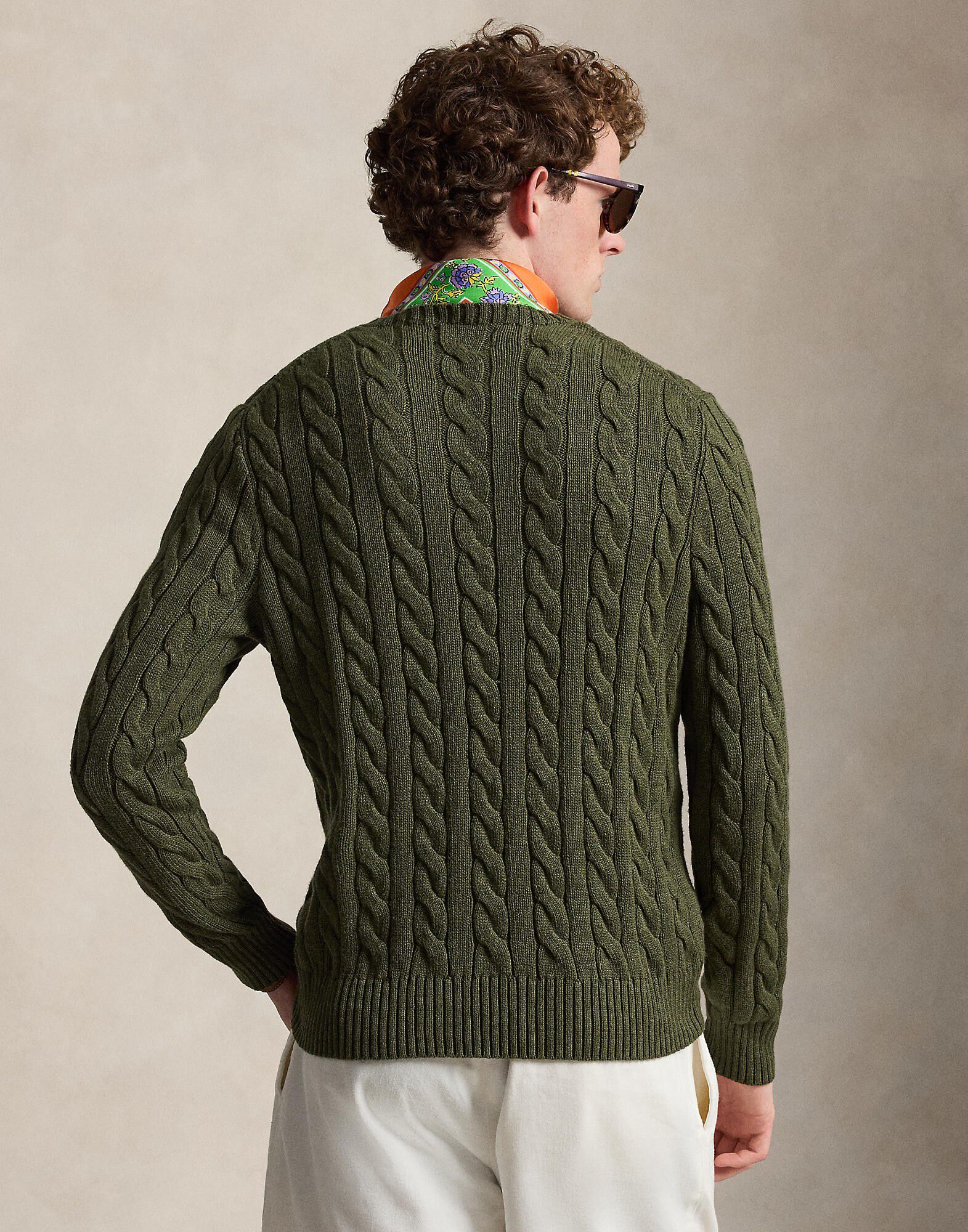 Cable-Knit Cotton Sweater
