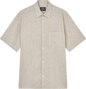 Cotton Linen Victor Stripe Shirt SS