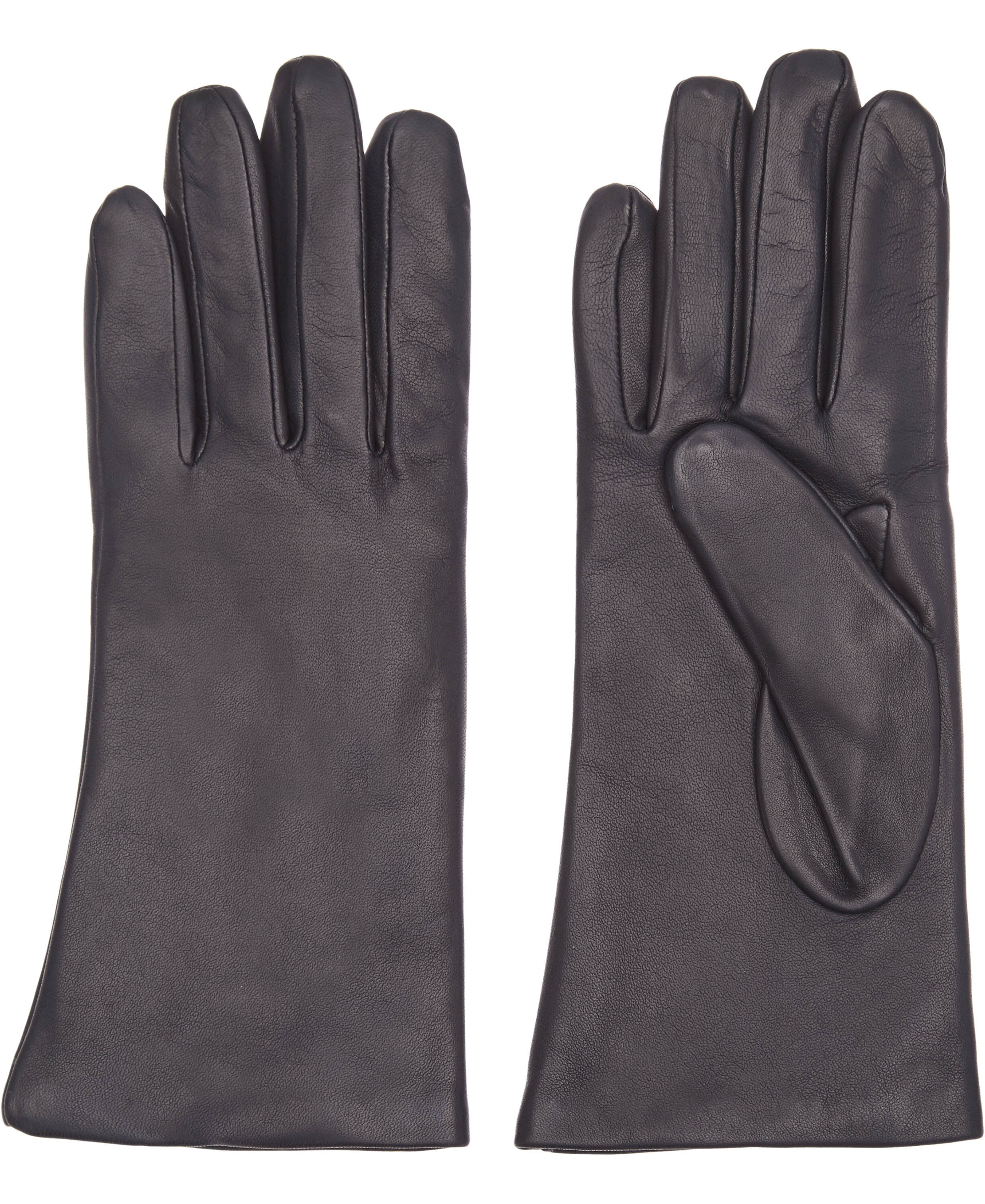 L&aelig;derhandsker med uld