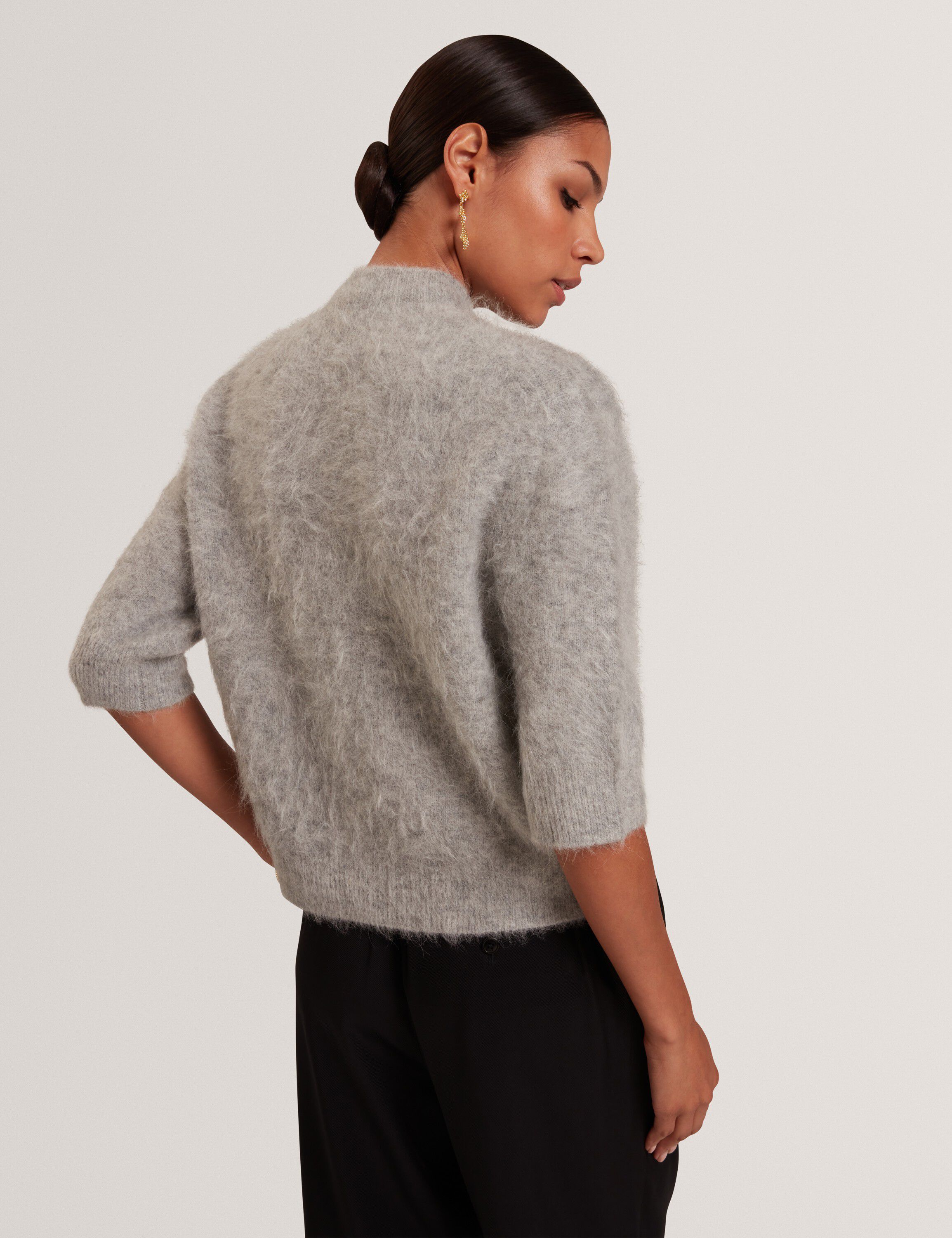 ANTATA Short Sleeve Alpaca Knit Top