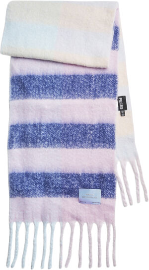 PCNINA LONG SCARF W. PATCH BC