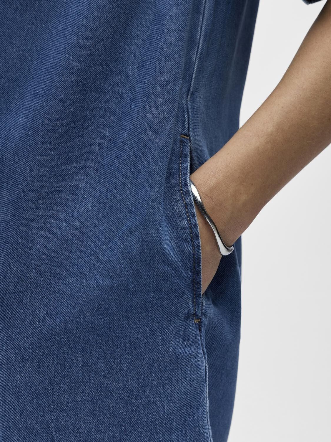 OBJFRAME 2/4 RE DENIM DRESS NOOS